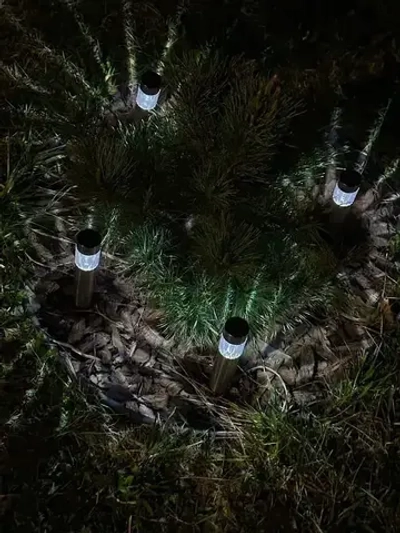 Садовые светильники на солнечных батареях набор, 4 шт. Фонарики садовые на солнечных батареях