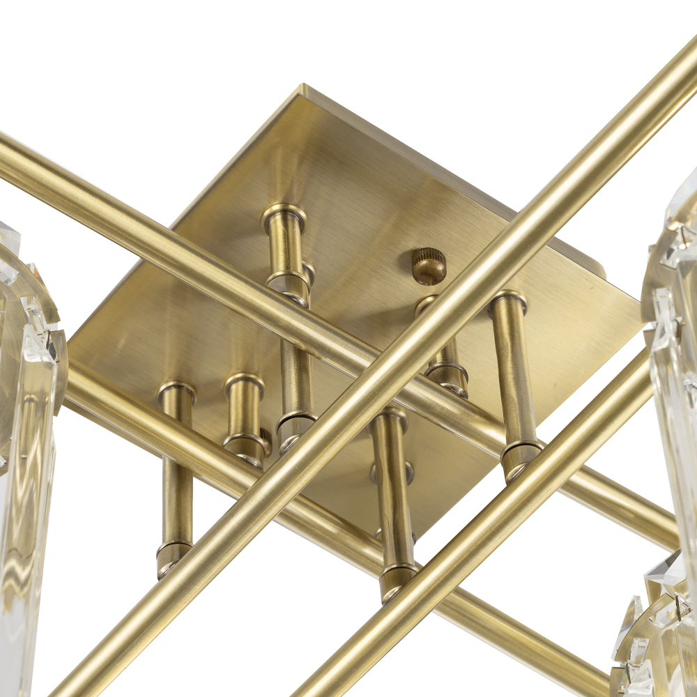 Citilux AXIS CL313283 Люстра хрустальная потолочная Бронза