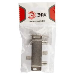 Делитель ТВ ЭРА 3 ответвления под F разъём 5-1000 МГц упаковка 1 шт.