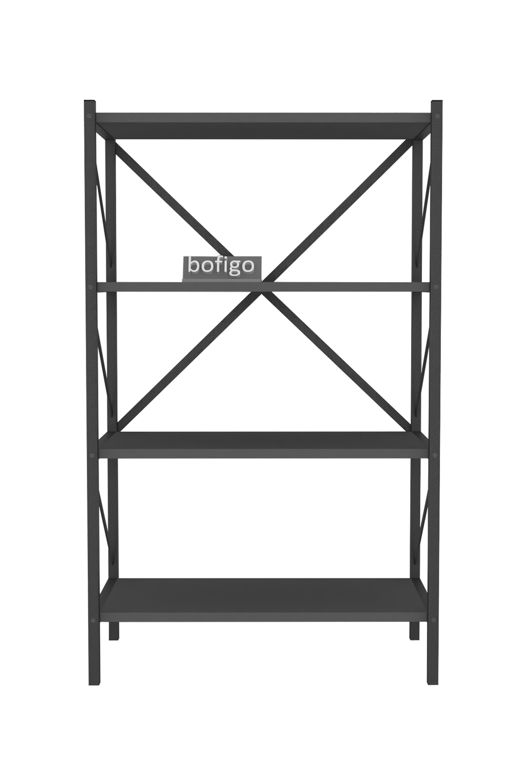 Стеллаж 4 полки 120х66 - антрацит