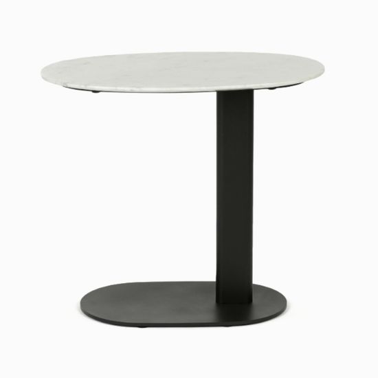 Кофейный стол Jaspire 50х30 керамика и сталь