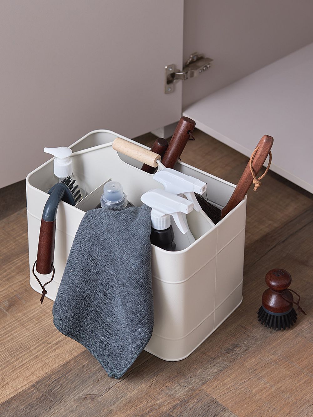 Органайзер для моющих средств Irmel, молочный