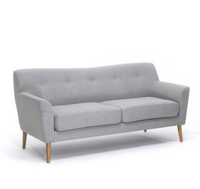 LAMELLA Диван 3-местный СЕРЫЙ