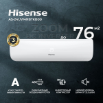 Сплит-система Hisense Zoom AS-13UW4RYRKB04, инверторная, для помещения до 37 кв.м.
