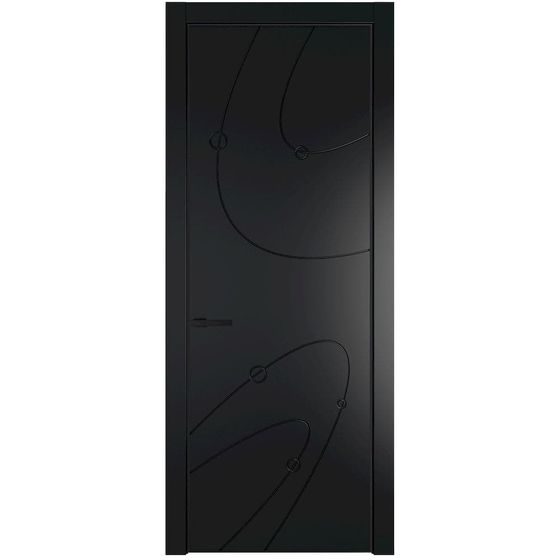 Фото межкомнатной двери эмаль Profil Doors 5PE блэк глухая кромка чёрная