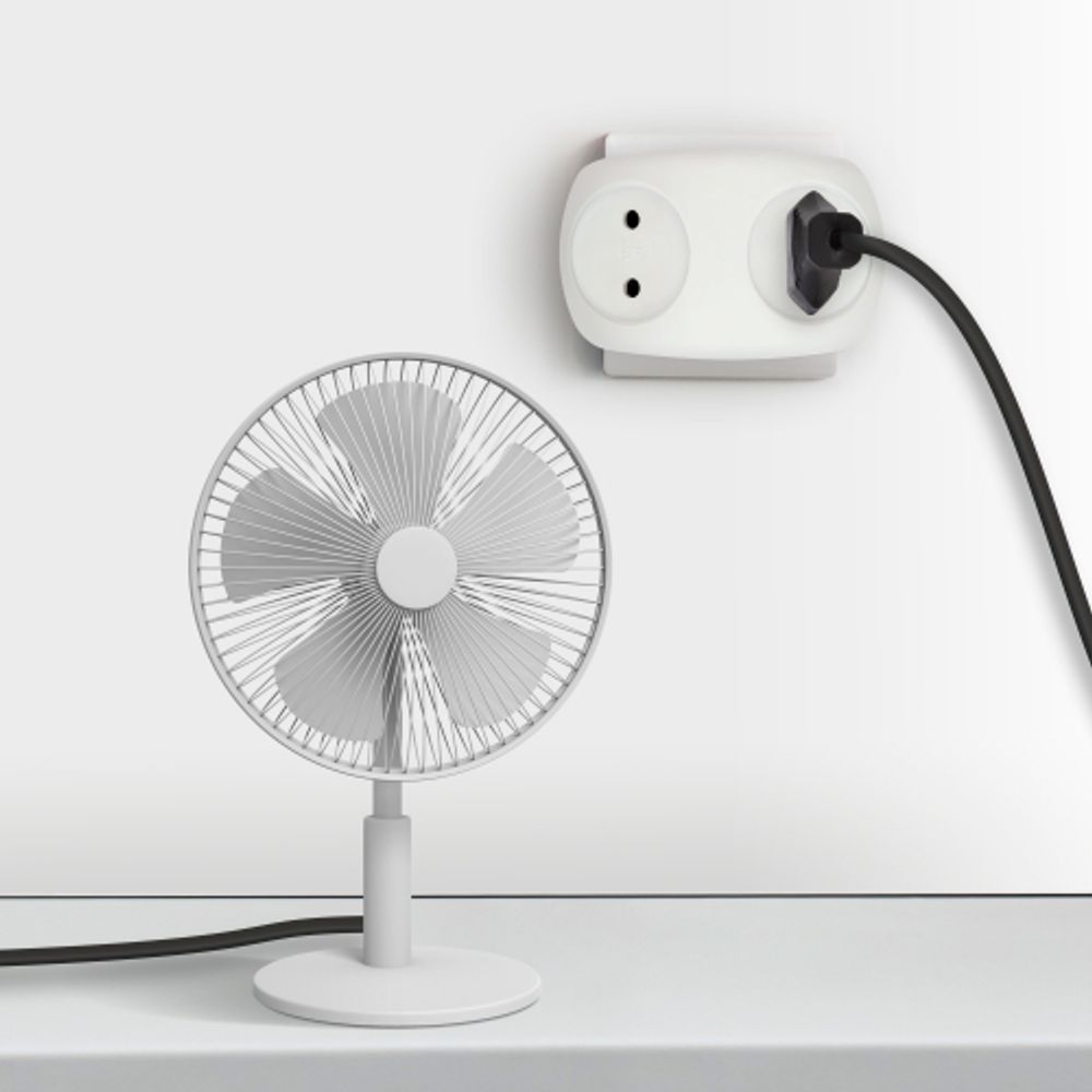 Разветвитель электрический ЭРА SPx-2-W на 2 розетки без заземления 10А белый