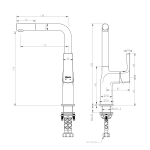 Смеситель для кухни Lemark Ursus (LM7205BLR)