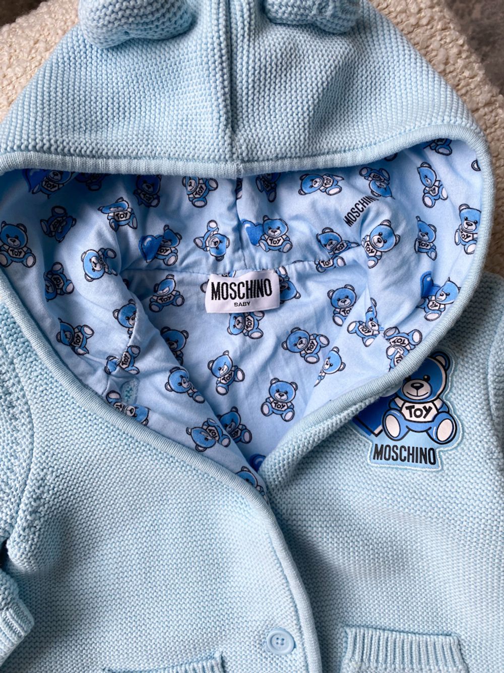 Хлопковый кардиган Moschino, 80