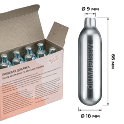 Баллончики для сливок (N2O) вкус клубника MasterWhip 30шт