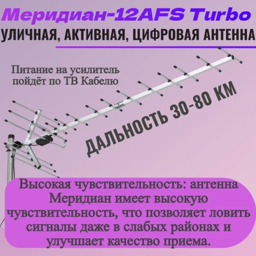 антенна активная Меридиант 12AFS TURBO