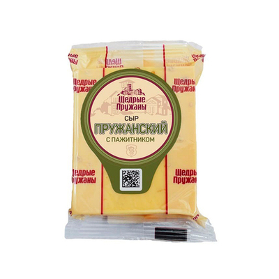 Сыр "Пружанский" с пажитником 50%, Пружанский молочный комбинат, Беларусь