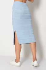 Юбка И 022/голубой