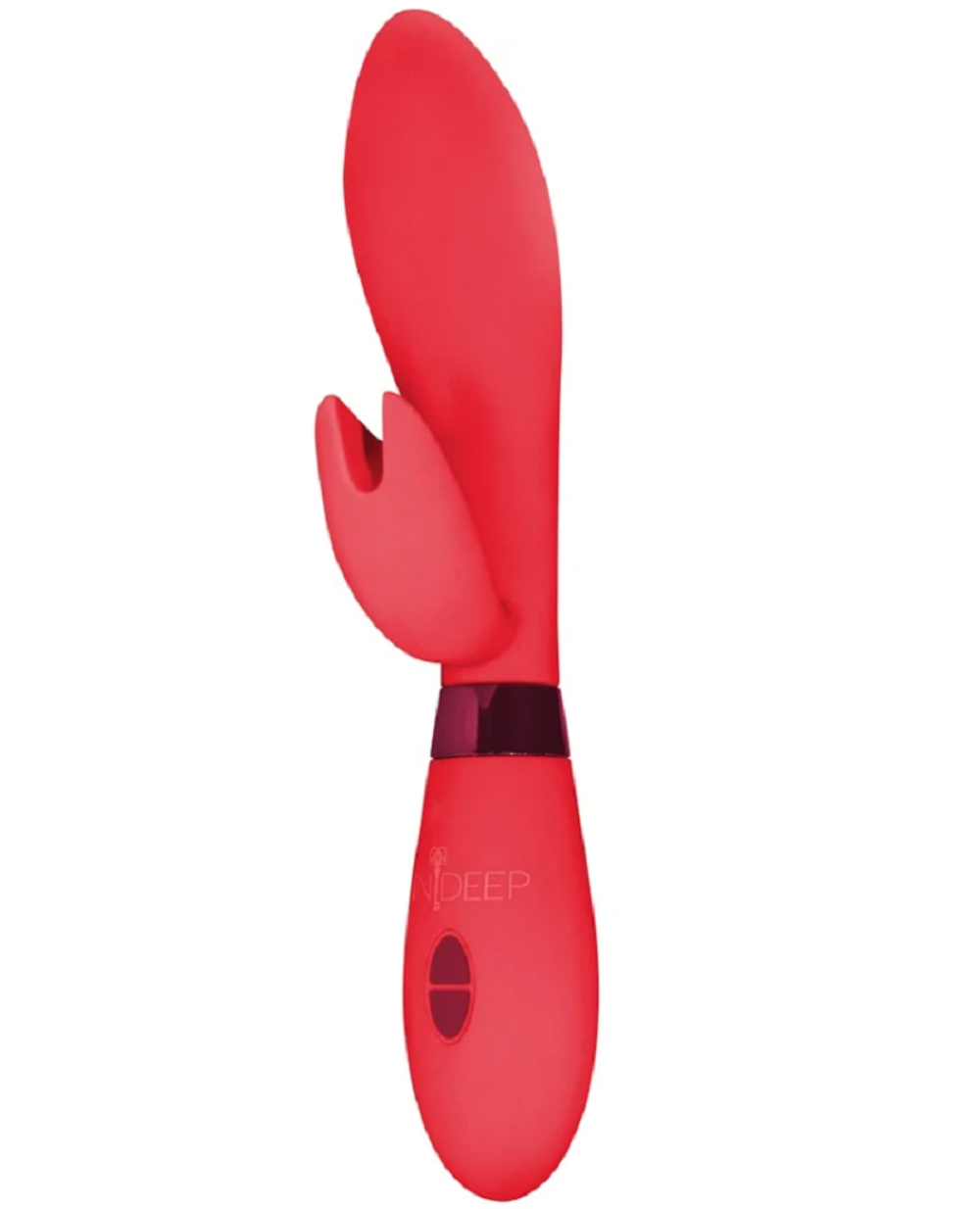 Вибратор кролик Indeep Leyla силикон красный 20,5 см