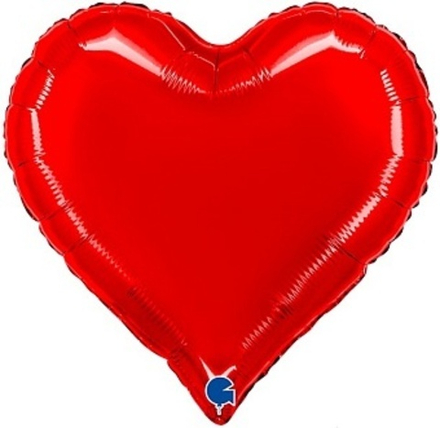 Г 18'' Сердце Люкс Красный 40 см.