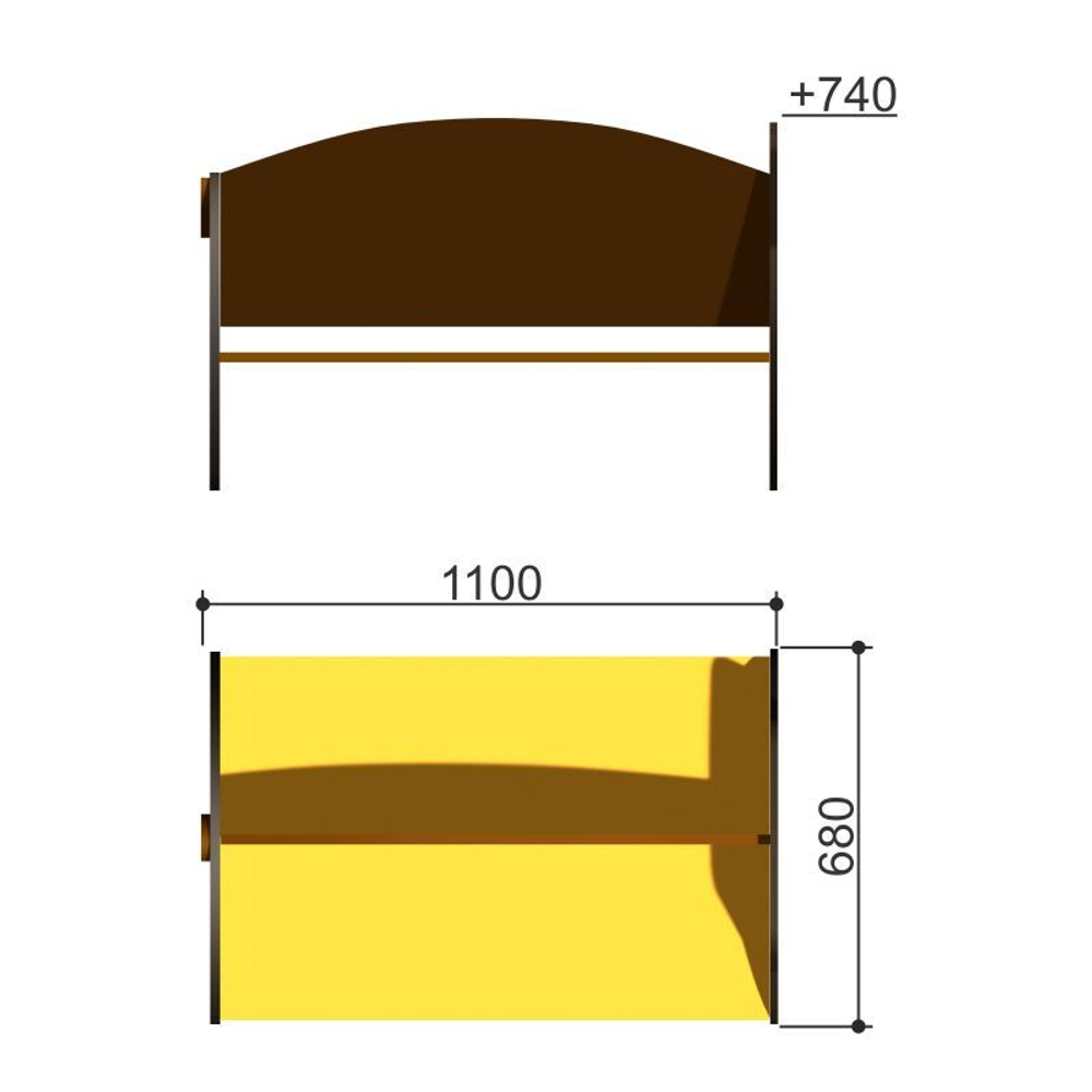 Скамья детская с рисунком «Медведь» Romana 302.10.00