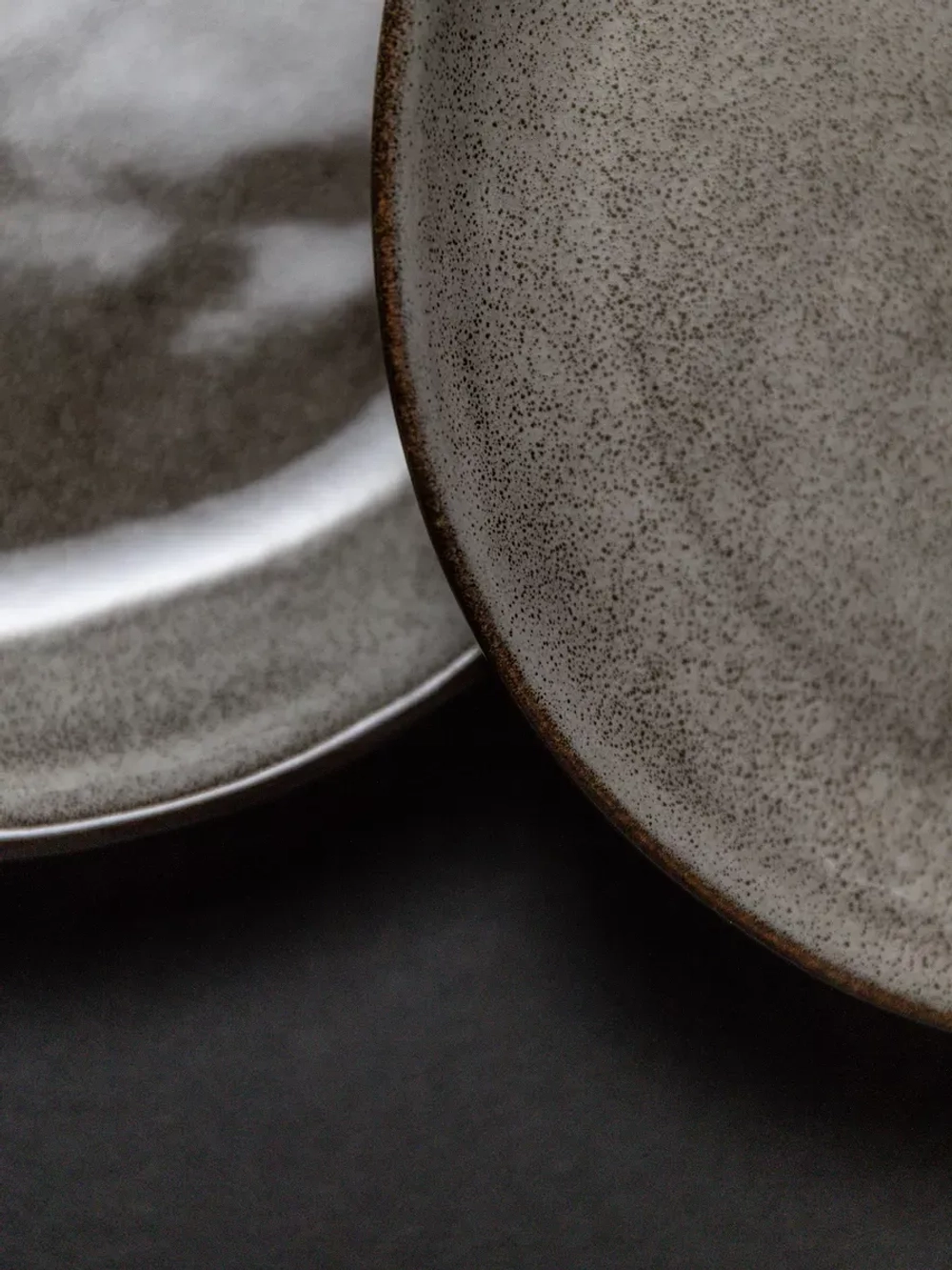 Набор 2 шт тарелок с бортиком, 21 см, Мокко