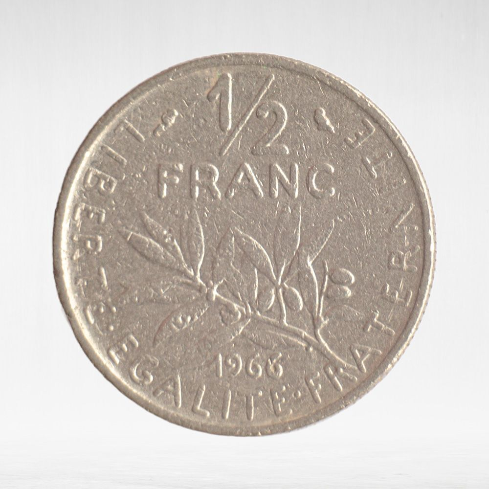 France, ½ Franc 1966 - Signature "O. Roty", VF