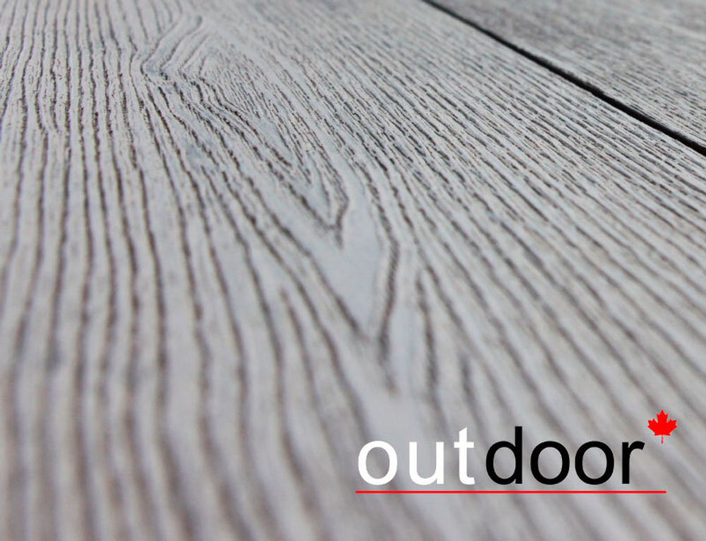 Террасная доска ДПК Outdoor 3D 120*25*4000 мм. STORM GREY серая