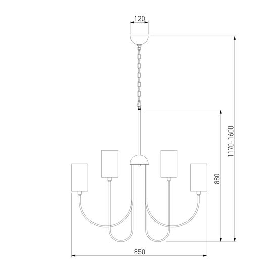 60164/10/ подвесной светильник/ никель Smart