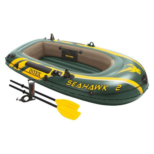 Лодка Intex Seahawk 2 ПВХ до 240кг + весла/насос 236х114х41см