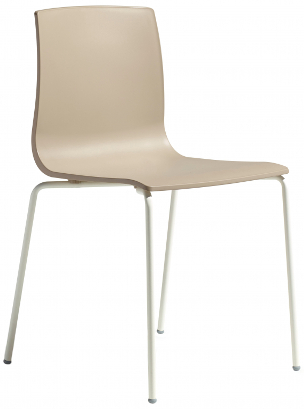 Стул пластиковый Scab Design Alice, лен, тортора