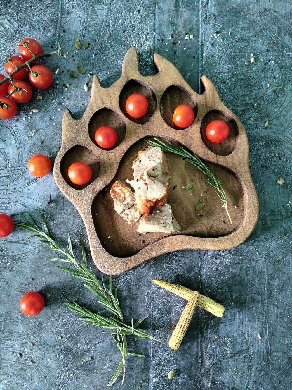 Доска деревянная для подачи сервировочная