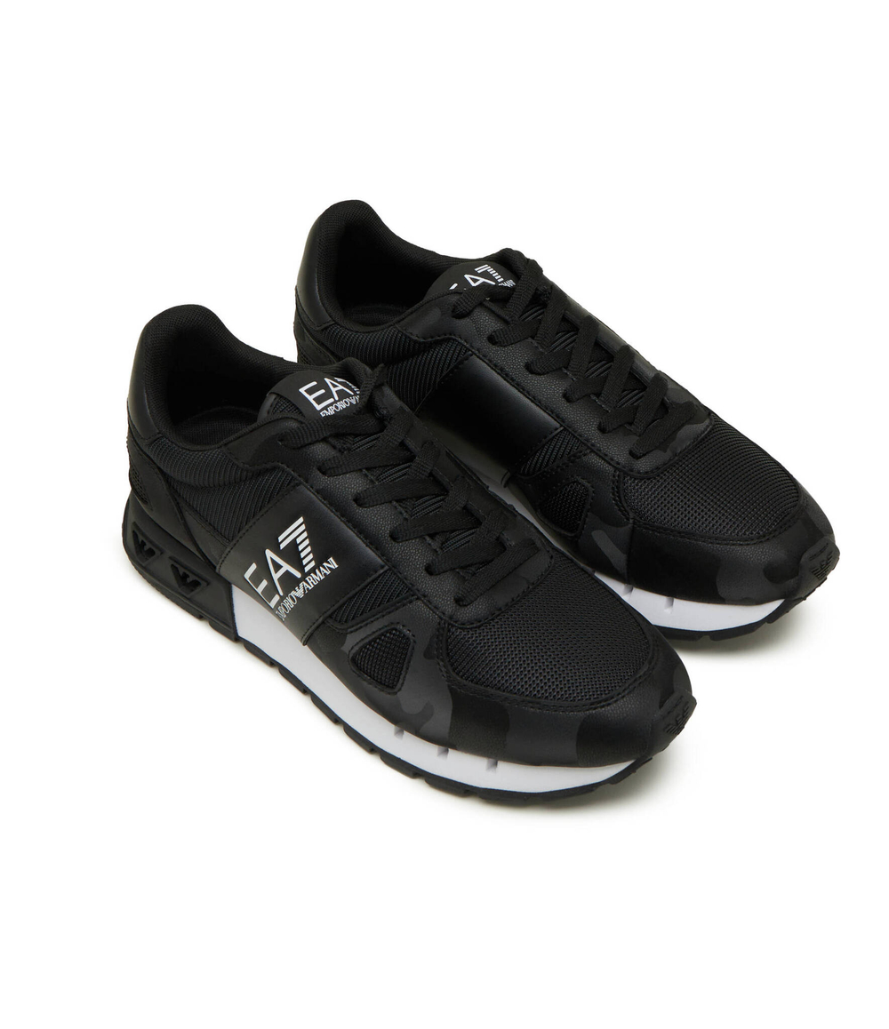 Кожаные кроссовки EA7 - черный(X8X151 XK386)