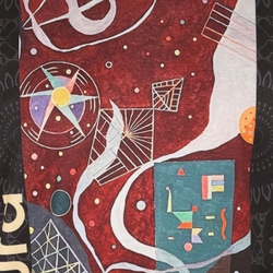 Мужская футболка темно-серая с бордовым принтом Sesmik by Vlad Sedov VS002/VS0057