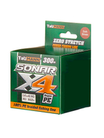 Плетеный шнур для рыбалки TauMANN Sonar PE X4 150m #1.2 (0.18mm) Yellow