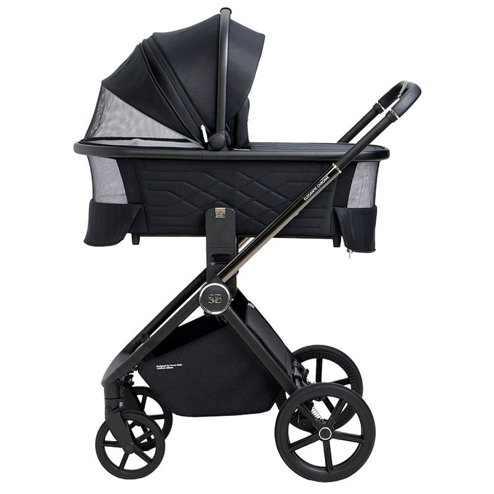 Детская коляска Sweet Baby Elegante 3 в 1 Chrome Black