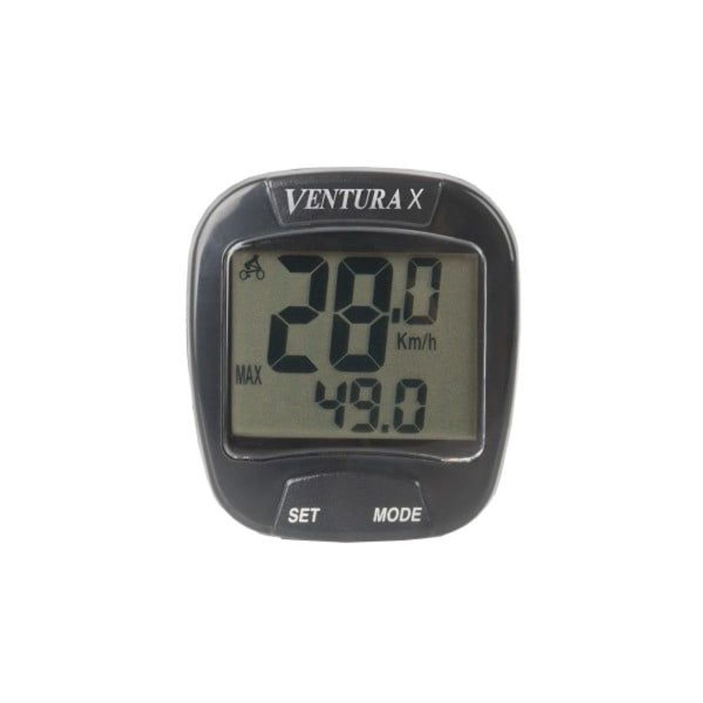 Велокомпьютер VENTURA Х, 10 функций, черный (5-244550)