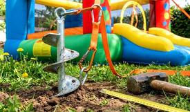 Типы креплений надувных конструкций