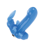 Голубой вибростмулятор в виде кролика Bunny Dreams (Цвет: голубой)
