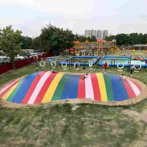 Надувная подушка для установки в грунт «Цветная полянка», 17×10×2 м