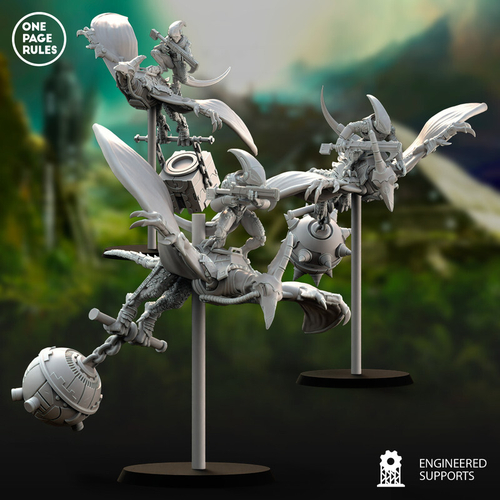 Grand Alliance Order Seraphon Terradon Riders 1 шт. миниатюра для dnd, днд, pathfinder, фентези, Настольная игра, НРИ, Варгейм, РПГ