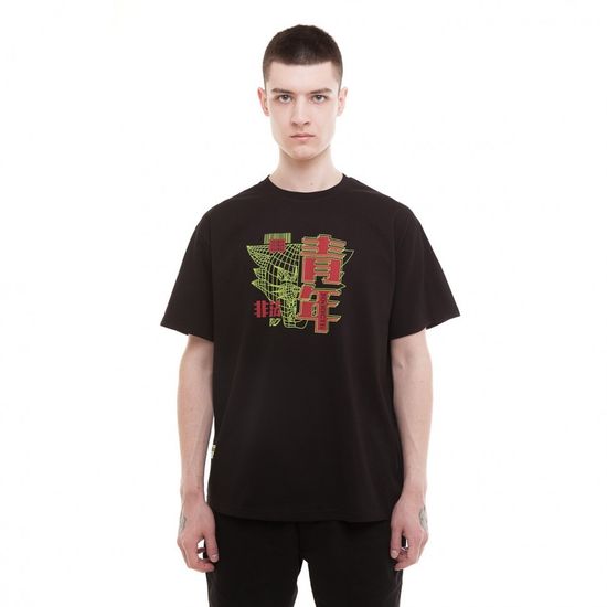 Футболка ЮНОСТЬ Кот Фьюча Черный