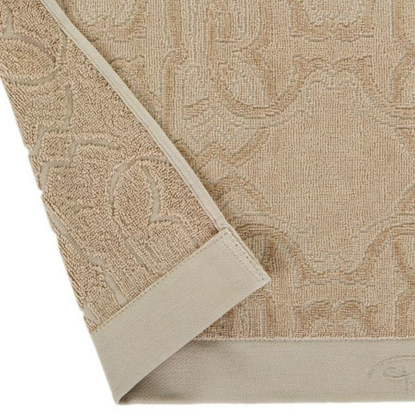 Полотенце 95х150 Roberto Cavalli Araldico ivory 810