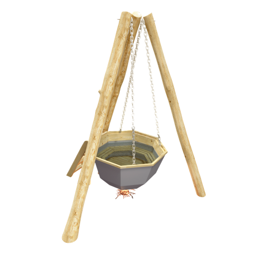 Банный чан до 6 человек на бревнах