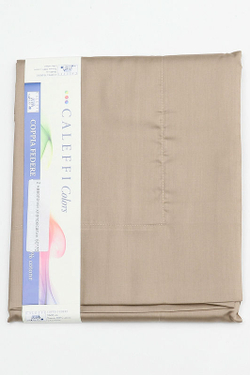 Простыня прямая 260x280 Сaleffi Raso Tinta Unito сатин серо-коричневая Италия