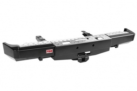 Бампер силовой задний ГАЗ Соболь с площадкой под лебёдку и квадратом под фаркоп стандарт РИФ