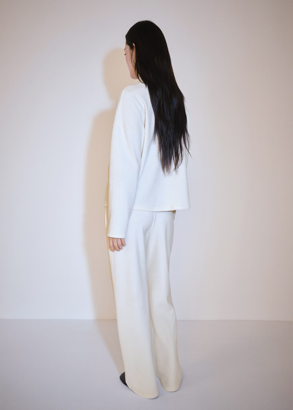 Прямые брюки из вельвета