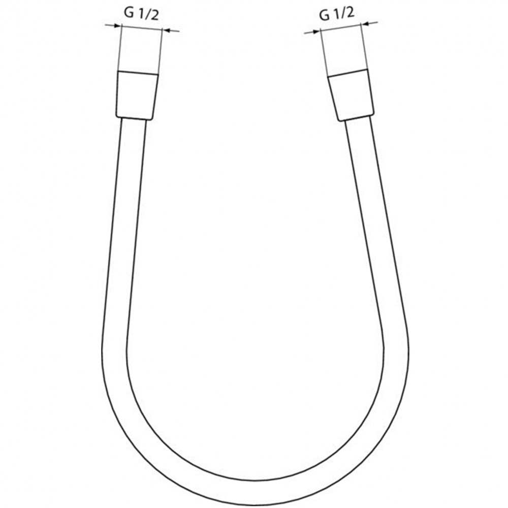 Пластиковый шланг для душа 1750 мм M1/2“xM1/2“ Ideal Standard IDEALFLEX A4109AA