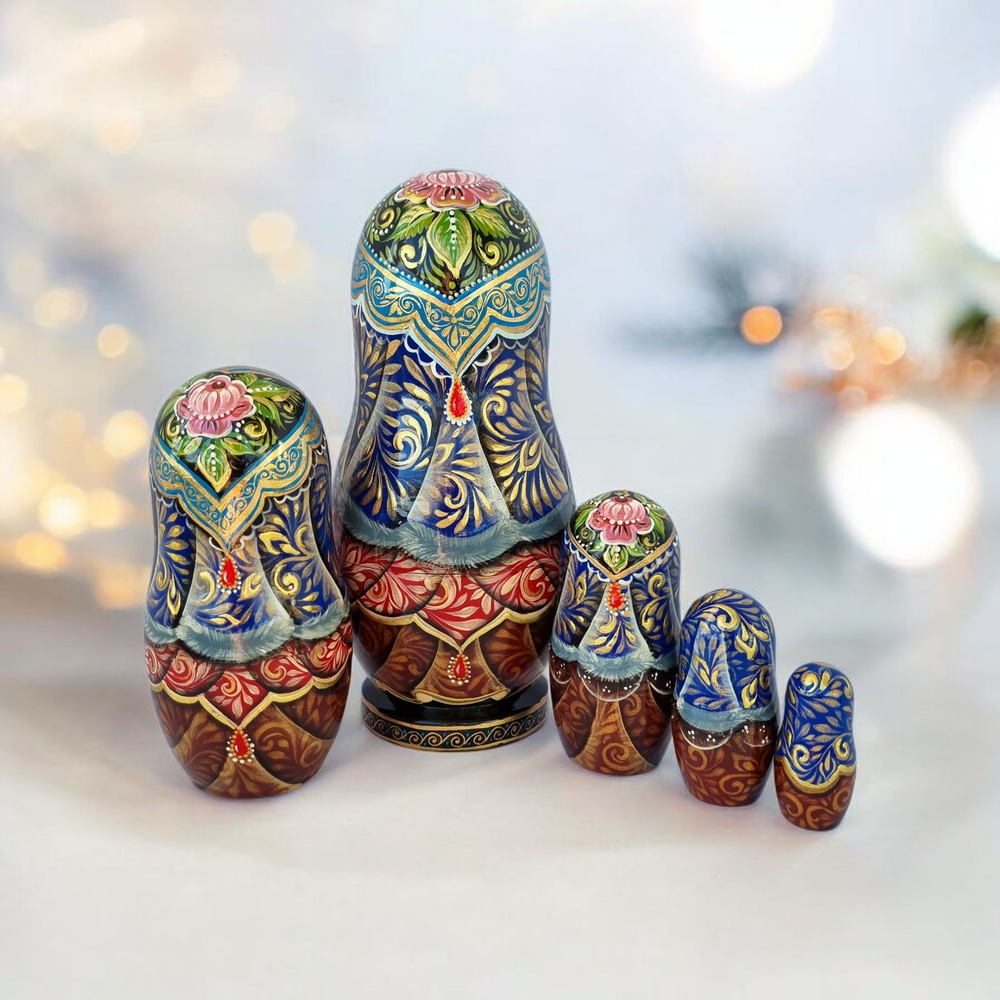 Матрёшка 21см  "С лисичкой" 5мест