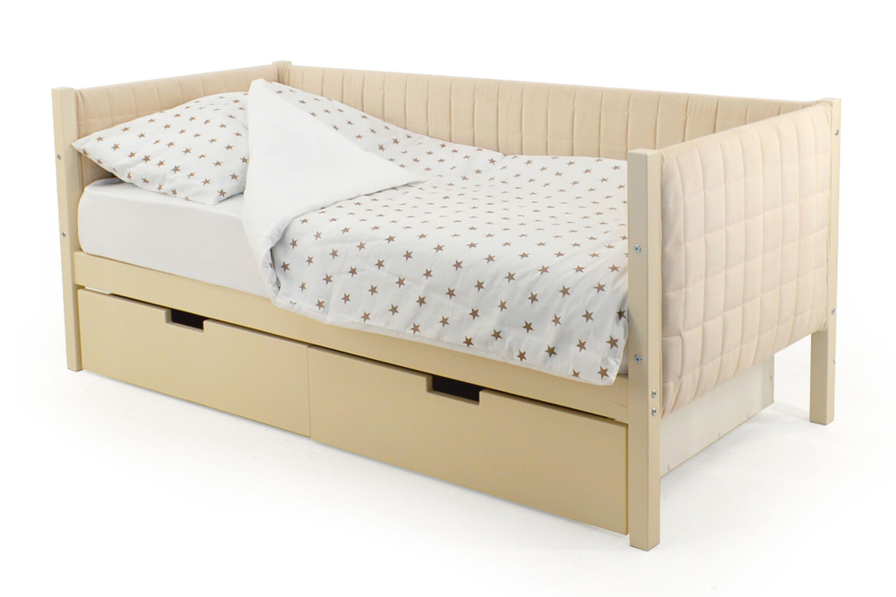 Детская кровать-тахта мягкая Бельмарко Svogen бежевый