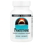 Source Naturals, пантетин, 300 мг, 90 таблеток