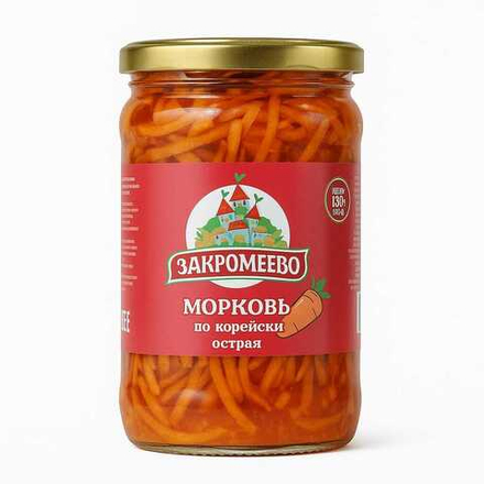 Морковь по-корейски Закромеево Острая 350 гр