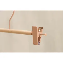 Вешалка для брюк и юбок SAVANNA Wood, 28×13×2,8 см, цвет розовый