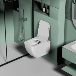 Унитаз ABBER Ultra AC1303 подвесной белый с ультратонким ободком