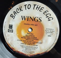 Винтажная виниловая пластинка LP Wings Back To The Egg (Japan 1979) (No Obi) Getting Closer