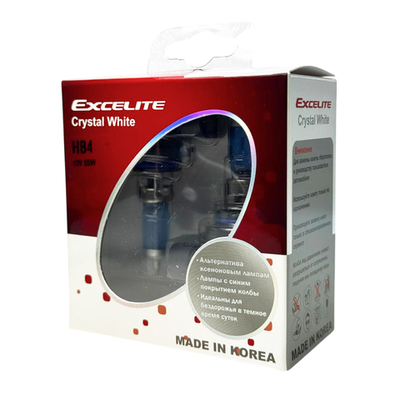 Лампа HB4 9006 55W 12V CW P22d Excelite комплект холодный